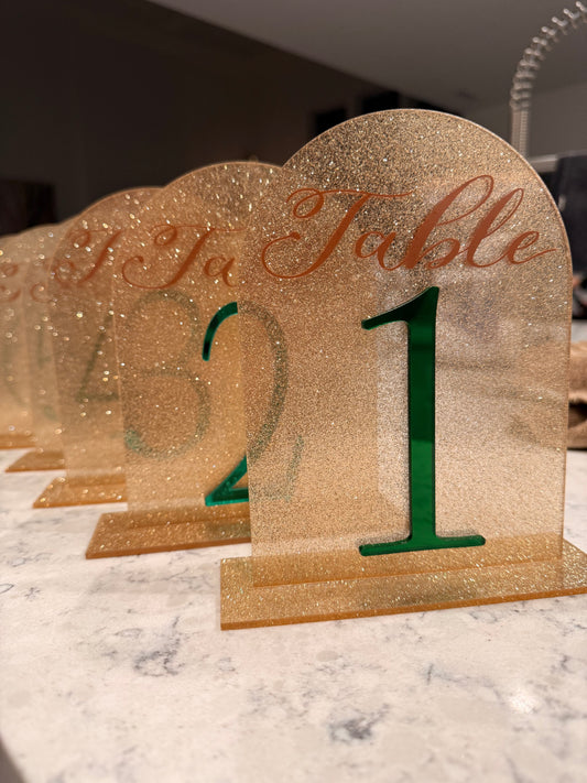 Custom Table Numbers